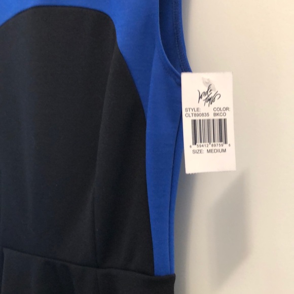 New with tags. Size Medium black and blue dress. - Picture 4 of 6
